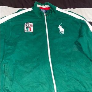 Men polo fleece jacket 3XB